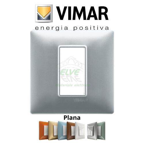 VIMAR - 14641.20 PLANA Placca 1 modulo argento opaco