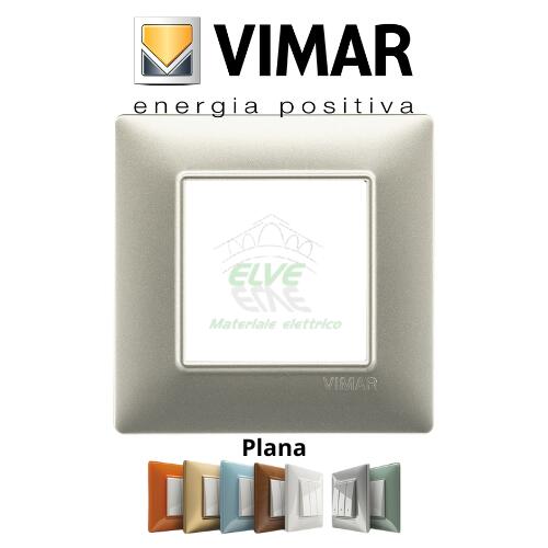 VIMAR - 14642.21 PLANA Placca 2 moduli nichel opaco