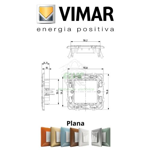 VIMAR - 14602 PLANA Supporto 2M +griffe int71