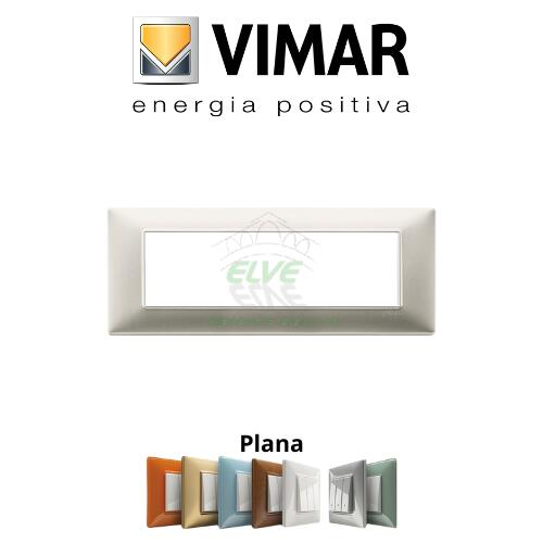 VIMAR - 14657.21 PLANA Placca 7 moduli nichel opaco