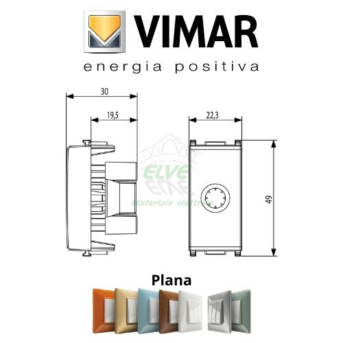 VIMAR - 14044 PLANA Passacavo con serracavo bianco