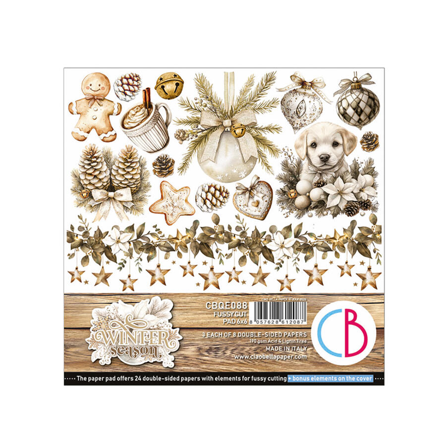 Winter Season Fussy Cut pad 15 x 15 cm