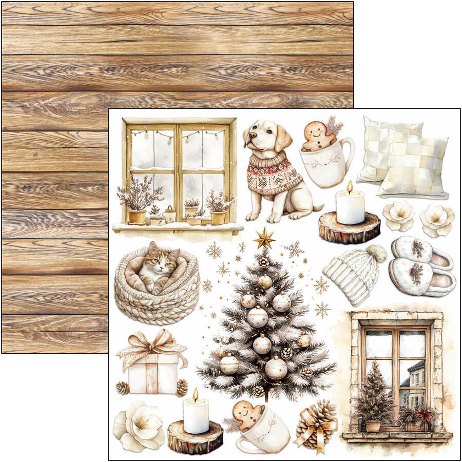 Winter Season Fussy Cut pad 15 x 15 cm