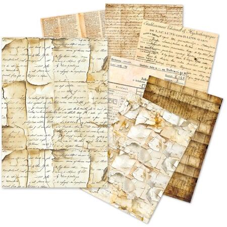 Tissue Paper set A5 24 fogli Vintage manuscripts