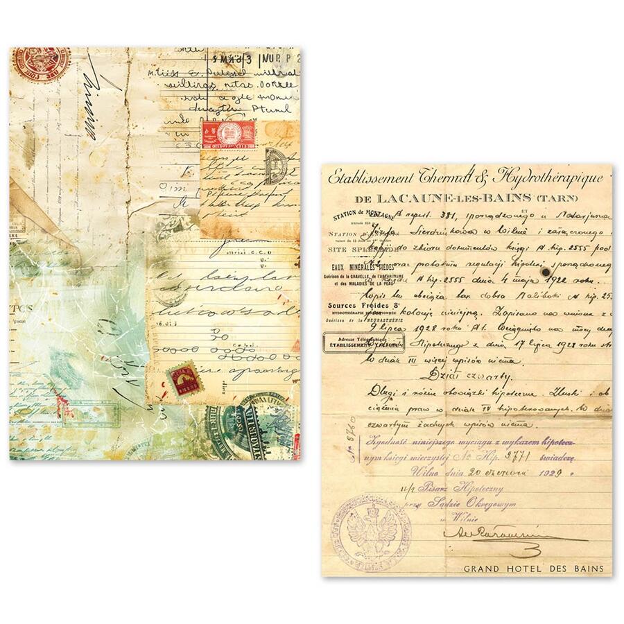 Tissue Paper set A5 24 fogli Vintage manuscripts