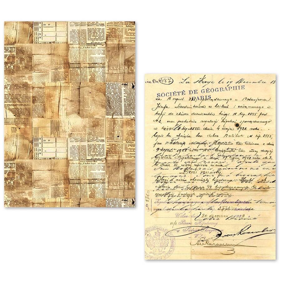 Tissue Paper set A5 24 fogli Vintage manuscripts