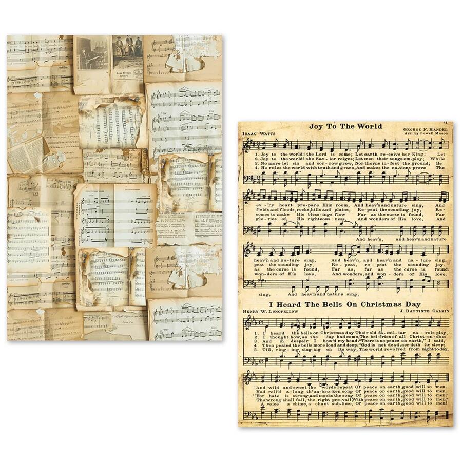 Tissue Paper set A5 24 fogli Music Sheet