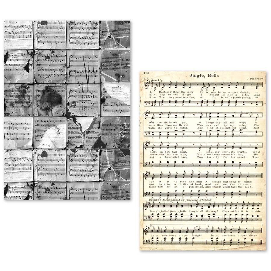 Tissue Paper set A5 24 fogli Music Sheet