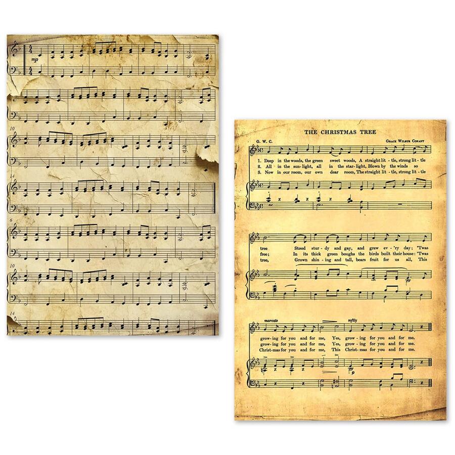 Tissue Paper set A5 24 fogli Music Sheet