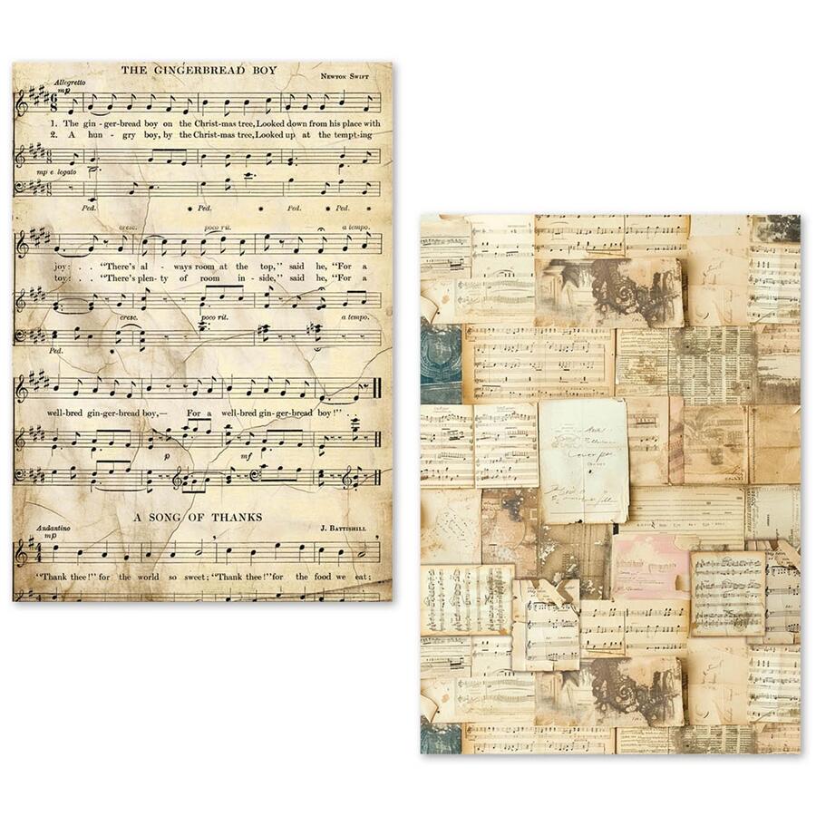 Tissue Paper set A5 24 fogli Music Sheet