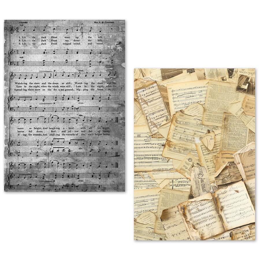 Tissue Paper set A5 24 fogli Music Sheet