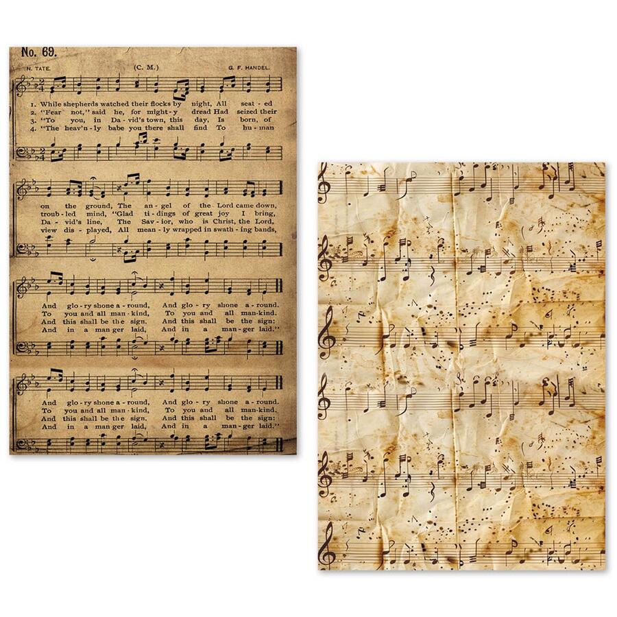 Tissue Paper set A5 24 fogli Music Sheet