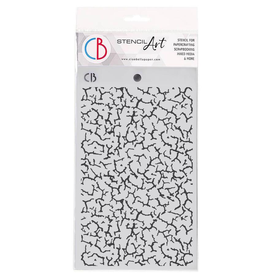 Texture Stencil 12,5 x 20 Crackling