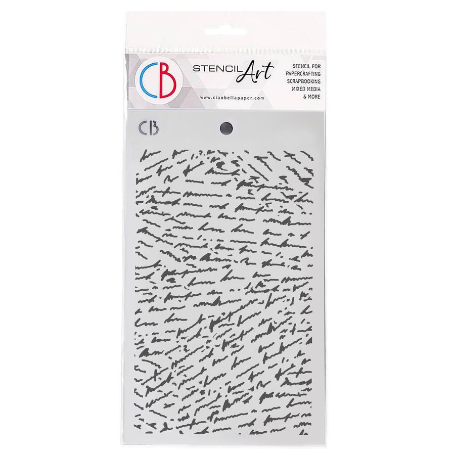 Texture Stencil 12,5 x 20 Handwritten