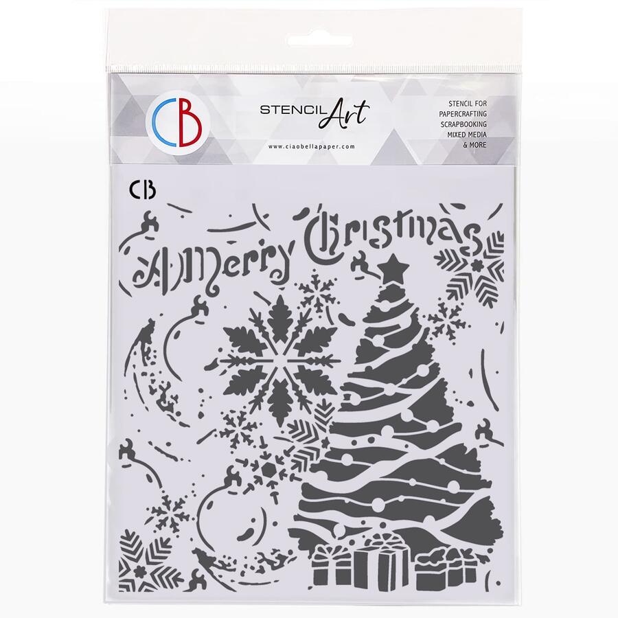 Texture Stencil 20,3 x 20,3 Magic Holidays