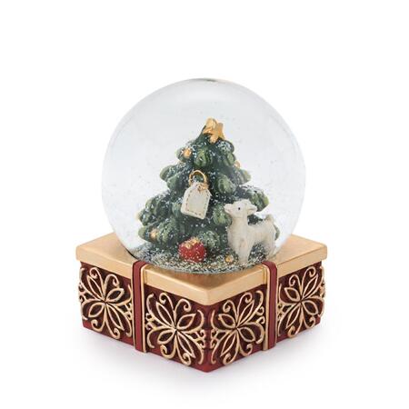 Henriette - Natale 2025 Globo Agnellino con Albero Natale