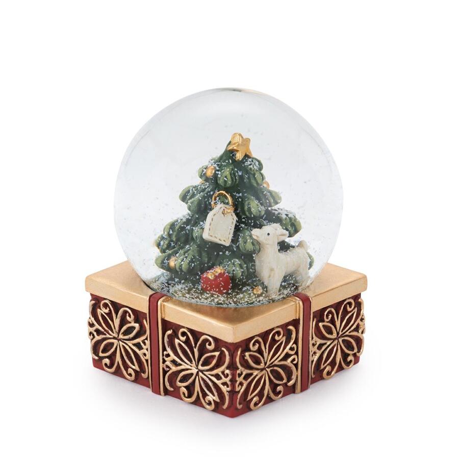 Henriette - Natale 2025 Globo Agnellino con Albero Natale
