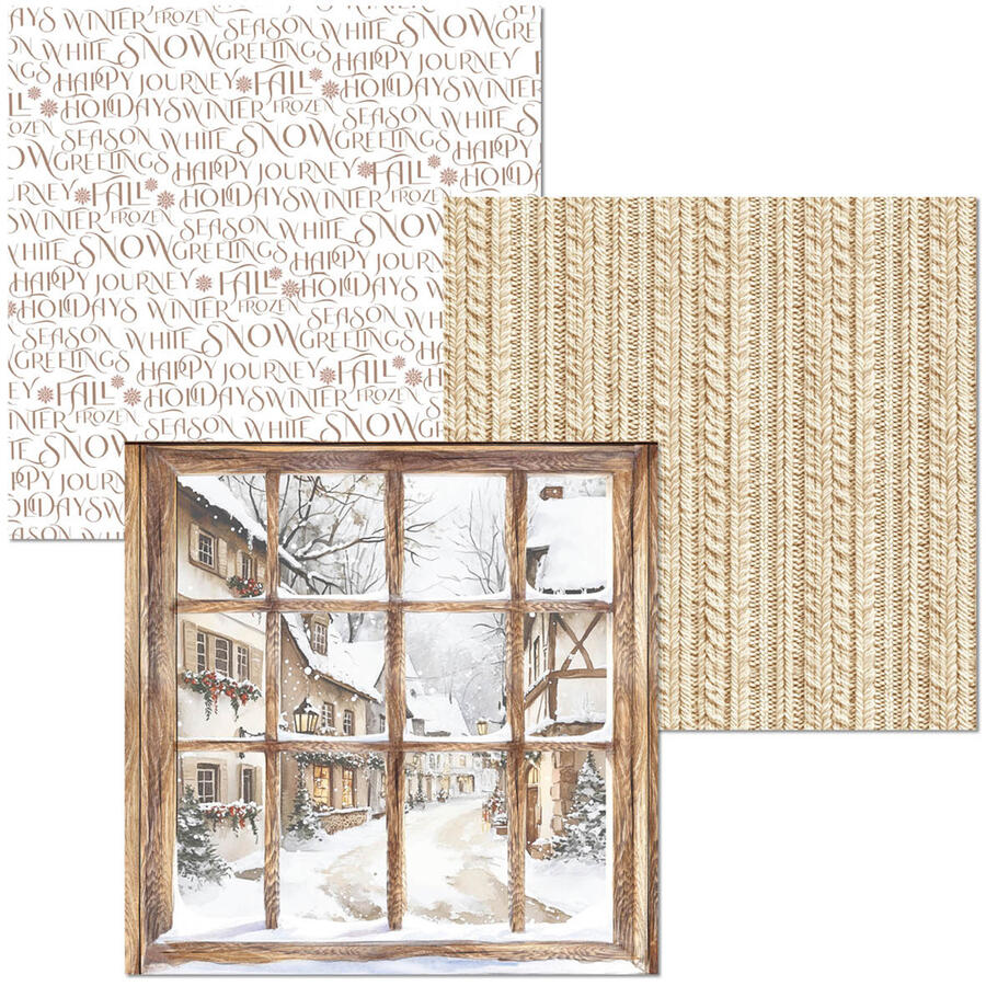 Deluxe Paper Silver & Vellum Dual Pack 15 x 15 Mixed 6 pcs Winter Season