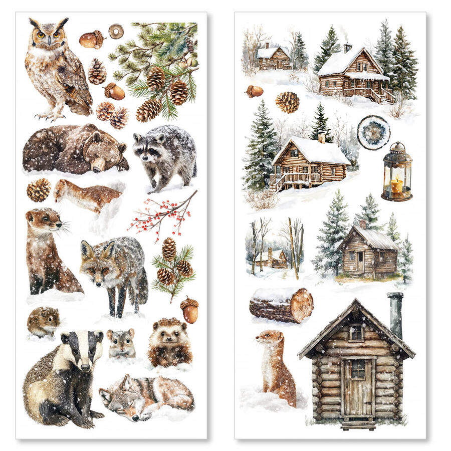 Art stickers Forest Tales transparent adhesive sheets 