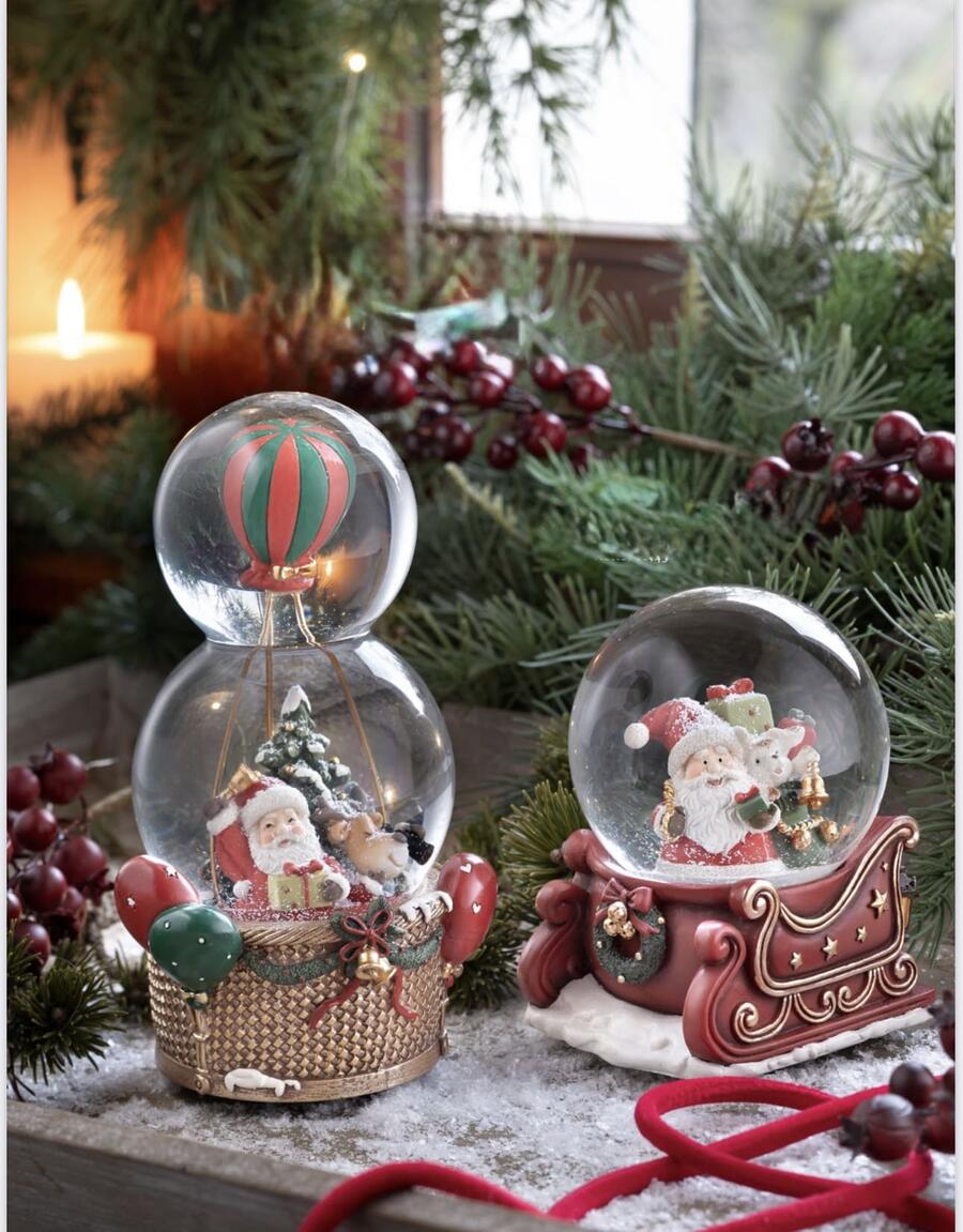 Henriette - Natale 2025 Globo Carillon Mongolfiera