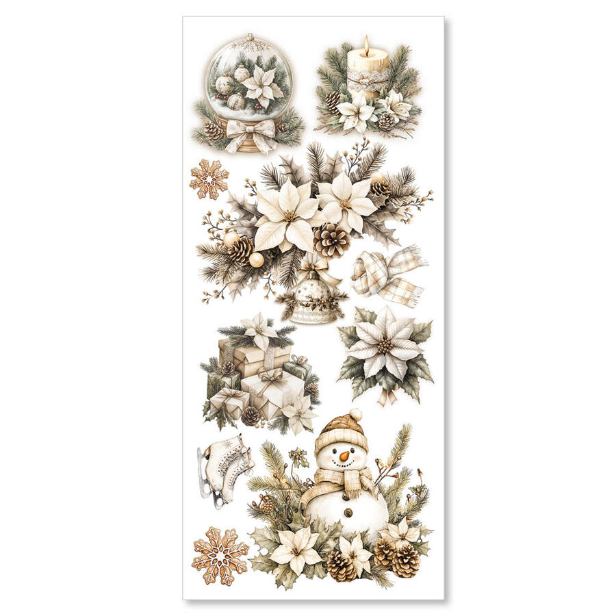 Art stickers Wnter Season transparent adhesive sheets 