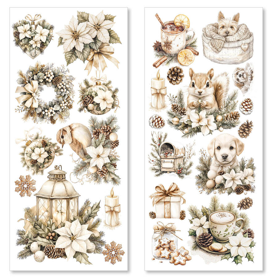 Art stickers Wnter Season transparent adhesive sheets 