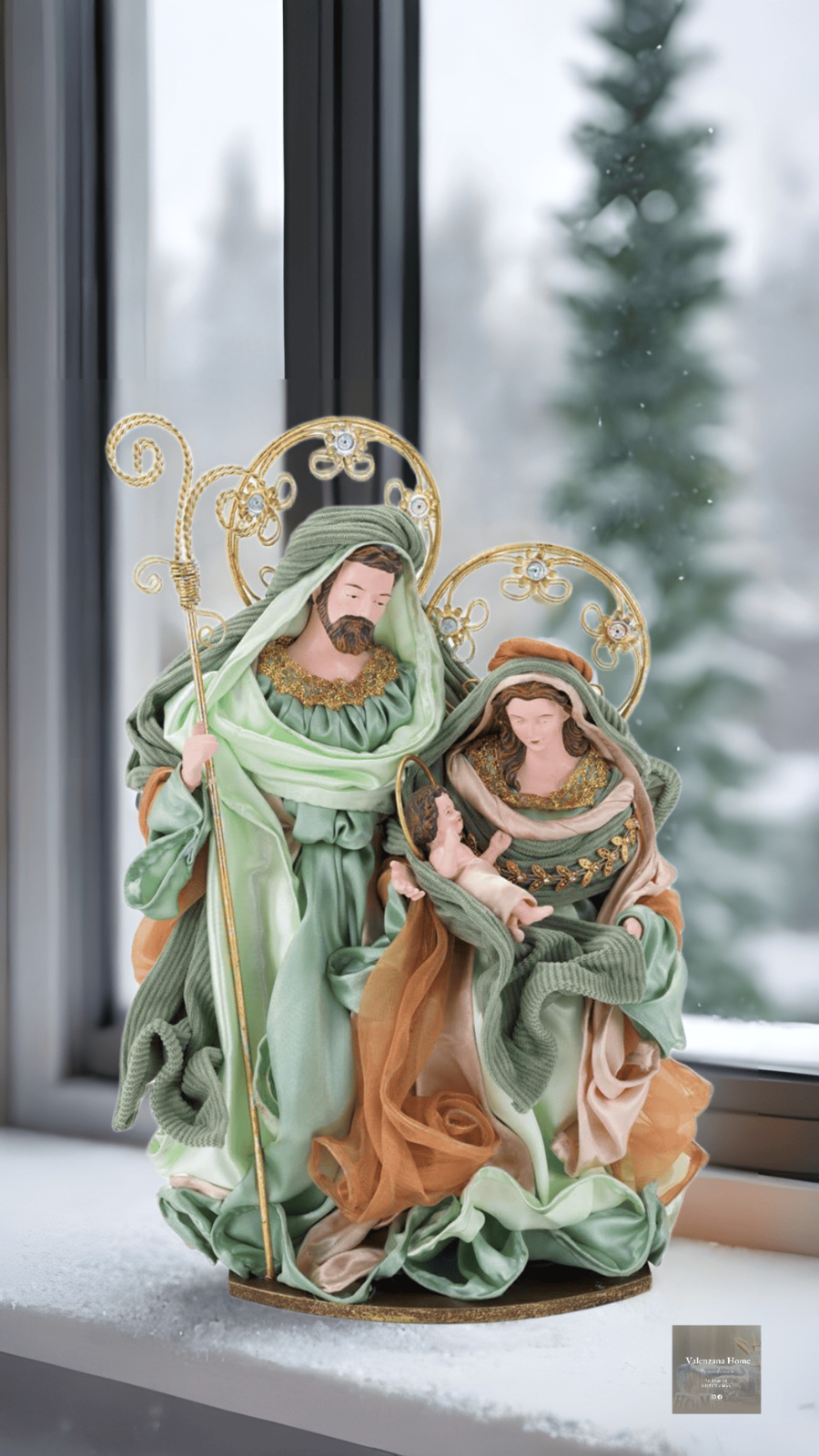 Henriette - Natale 2025 Natività Verde Salvia 
