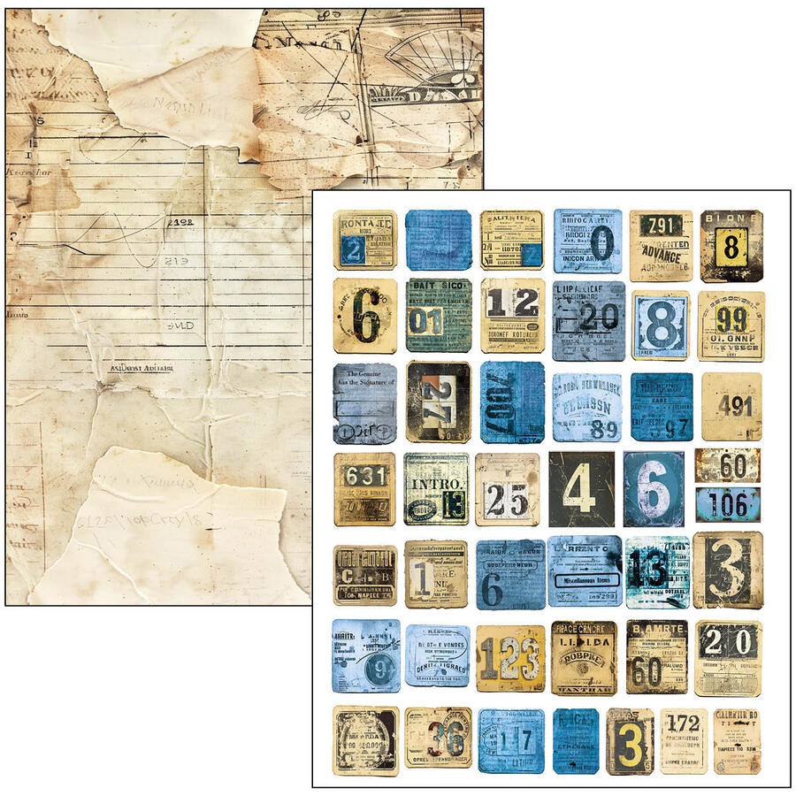 Mixed Media Book Urban Blue Denim A4 Maxi