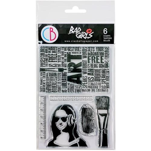 Clear Stamp Set 4"x6" Art Rulers