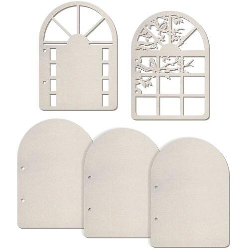 Set 5 Album Pages Door and Window