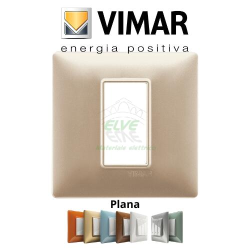 VIMAR - 14641.22 PLANA Placca 1 modulo champagne opaco