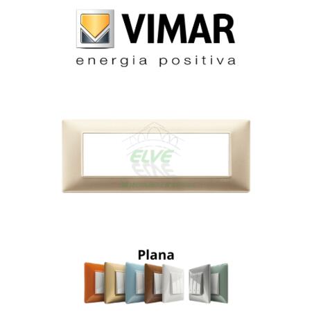 VIMAR - 14657.22 PLANA Placca 7 moduli champagne opaco