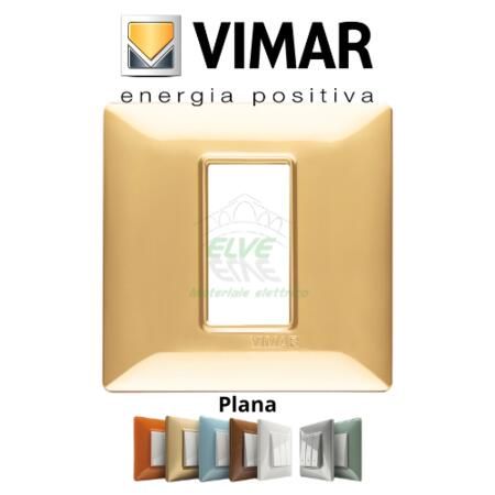 VIMAR - 14641.24 PLANA Placca 1 modulo oro lucido
