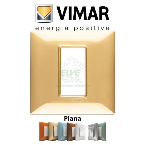 VIMAR - 14641.24 PLANA Placca 1 modulo oro lucido