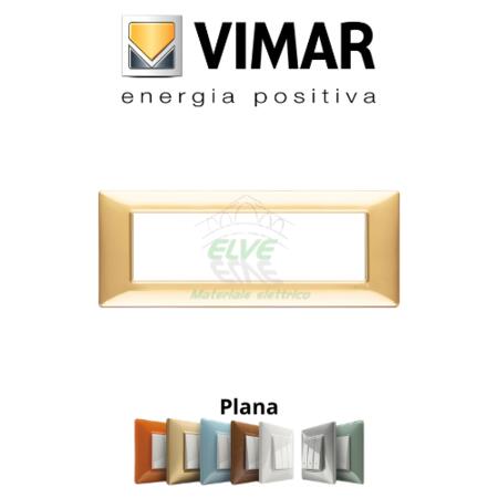 VIMAR - 14657.24 PLANA Placca 7 moduli oro lucido