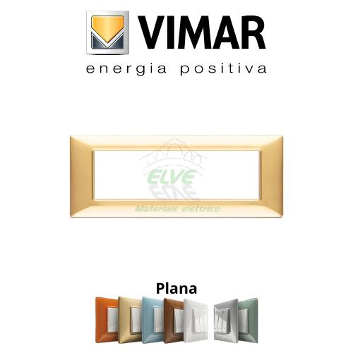 VIMAR - 14657.24 PLANA Placca 7 moduli oro lucido