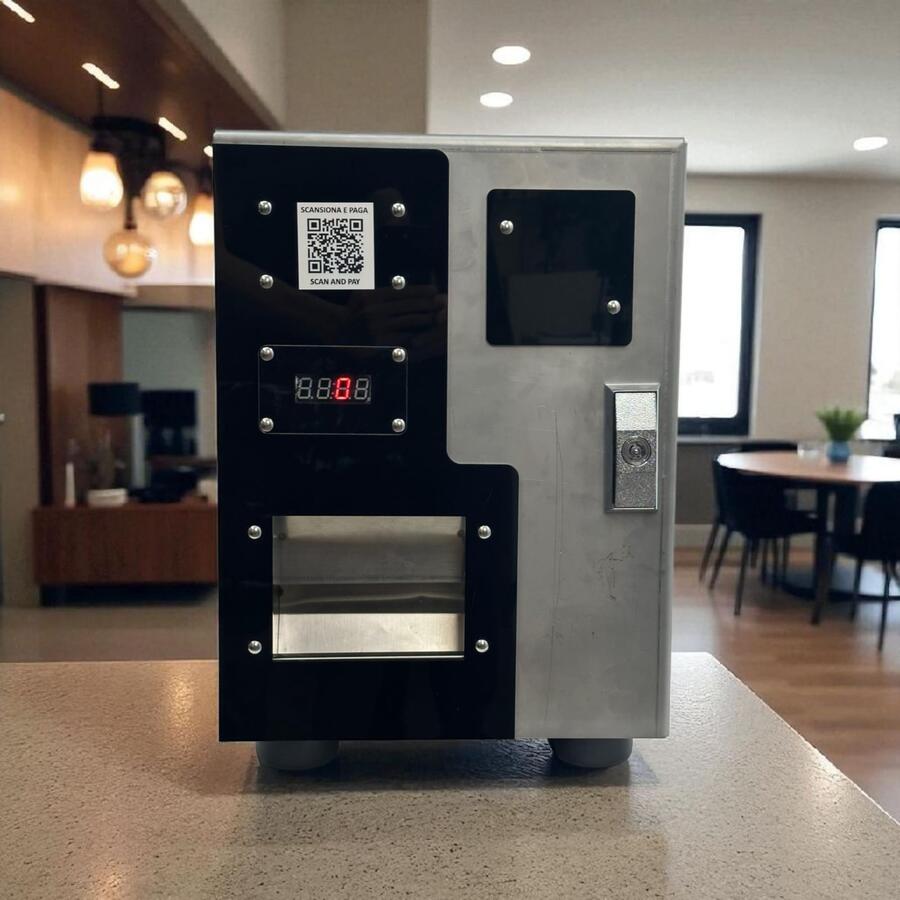 QRChange – il cambiamonete cashless Made in Italy: incassi digitali, monete reali.