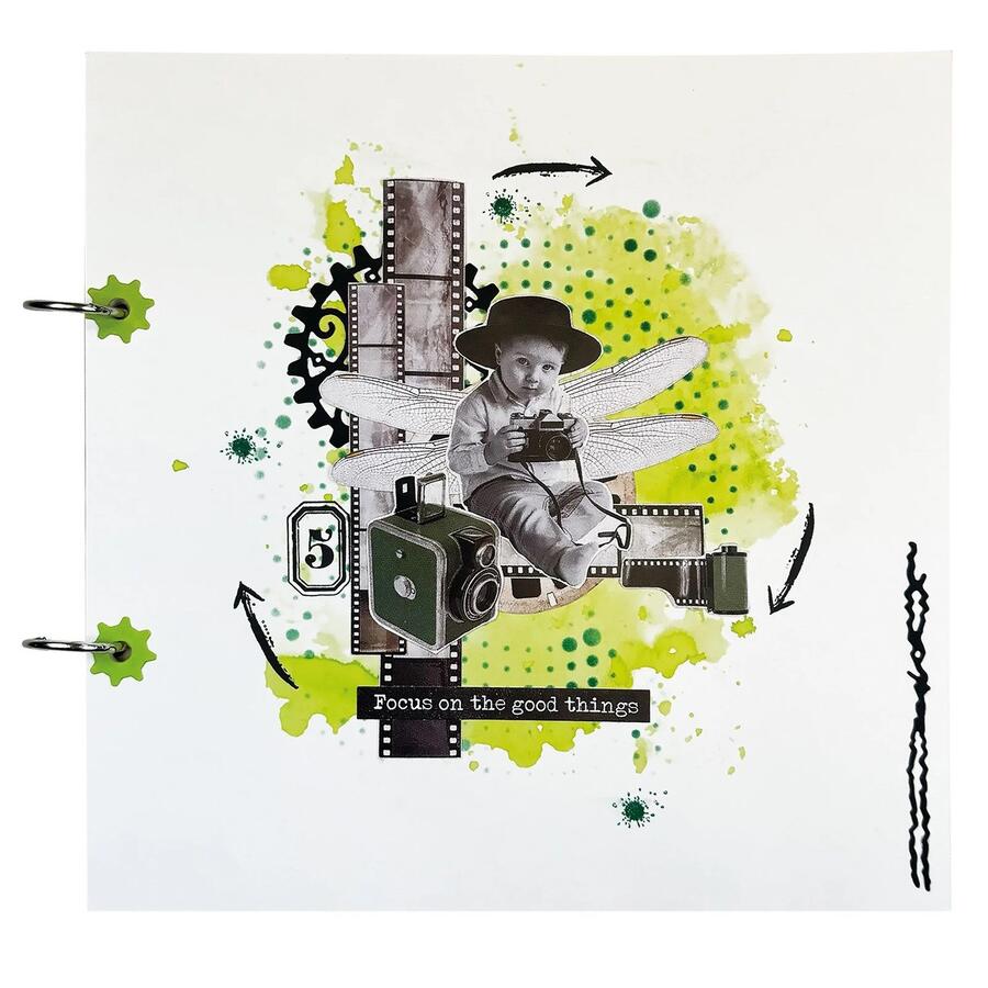 Studio Light • Grunge Collection Clear Stamp Inspire Happiness