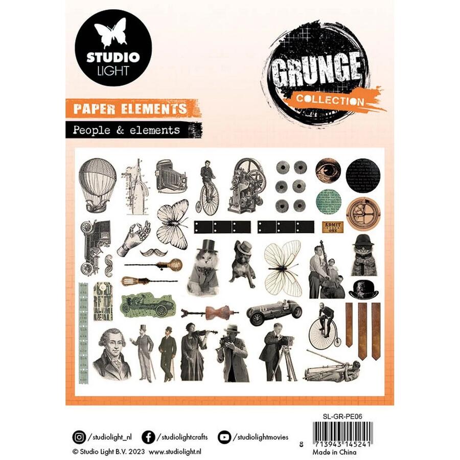 Studio Light • Grunge Collection Paper Elements (ephemera) People & Elements