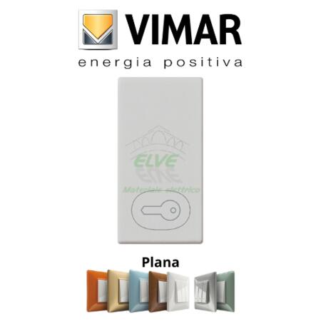 VIMAR - 14021.P.SL PLANA Tasto 1 modulo simbolo chiave Silver