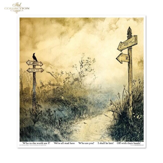 Scrapbooking papers Alice's Magic - A tale of a world that has forgotten logic vol. 2