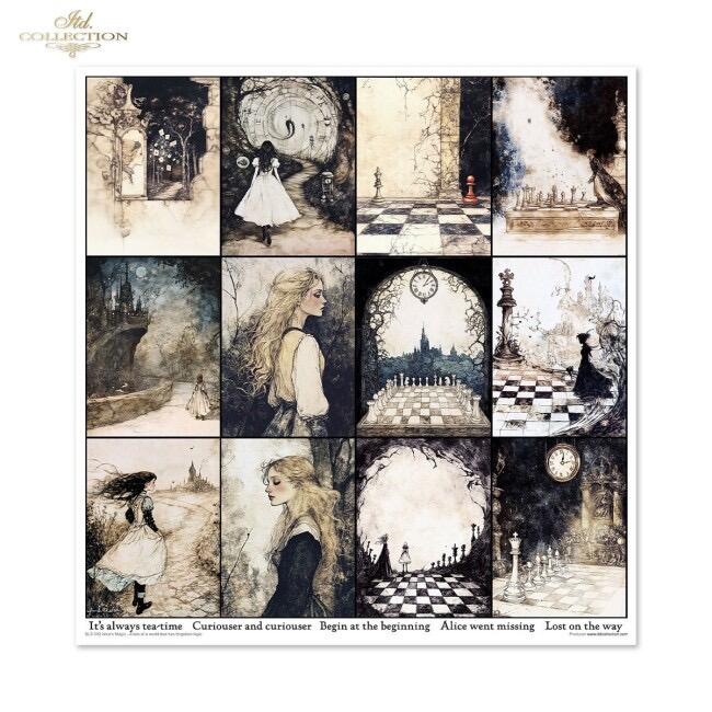 Scrapbooking papers Alice's Magic - A tale of a world that has forgotten logic vol. 2