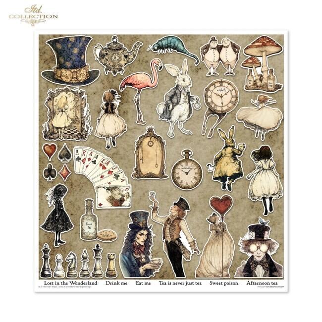 Scrapbooking papers Alice's Magic - A tale of a world that has forgotten logic vol. 2