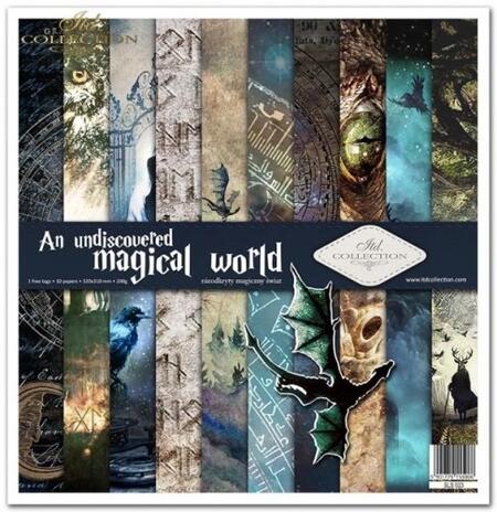 Scrapbooking papers  ''An undiscovered magical world'' 