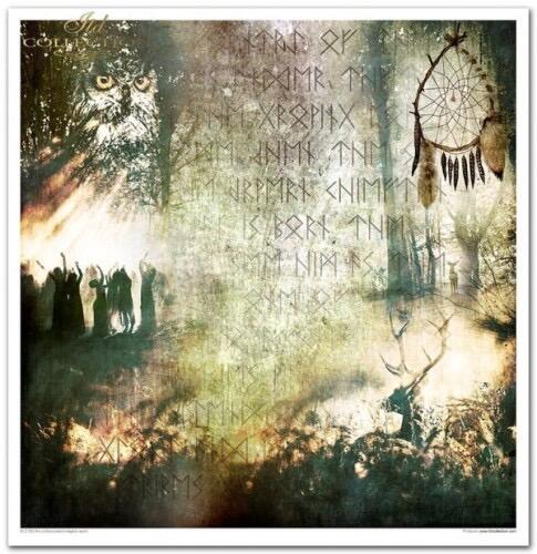 Scrapbooking papers  ''An undiscovered magical world'' 