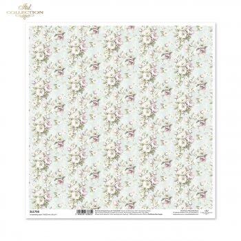 Scrapbooking papers 30 x 30 Floral Shabby Chic