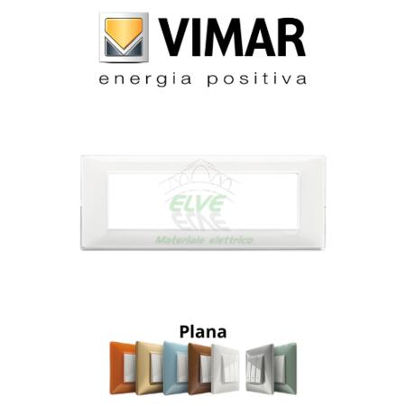 VIMAR - 14657.41 PLANA Placca 7 moduli Reflex neve