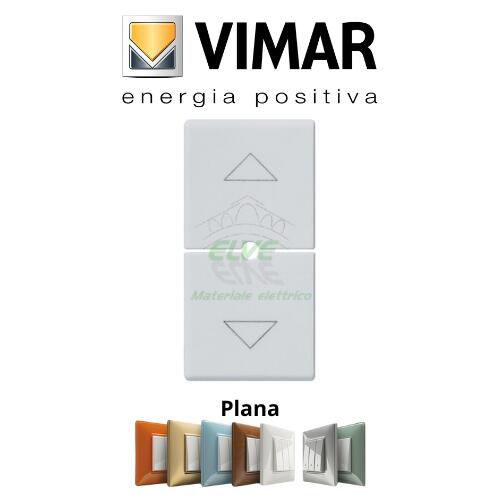 VIMAR - 14755.2.SL PLANA Due mezzi tasti 1 modulo simboli frecce Silver