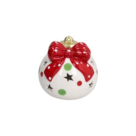 Tognana - Natale 2025 - Lampada Palla Led con fiocco