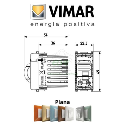 VIMAR - 14181.SL PLANA Interruttore IR a relè 230V Silver